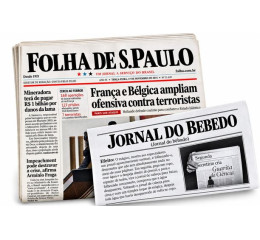 Jornal do Bebedo – Água no Jornal | Casa Das Mágicas